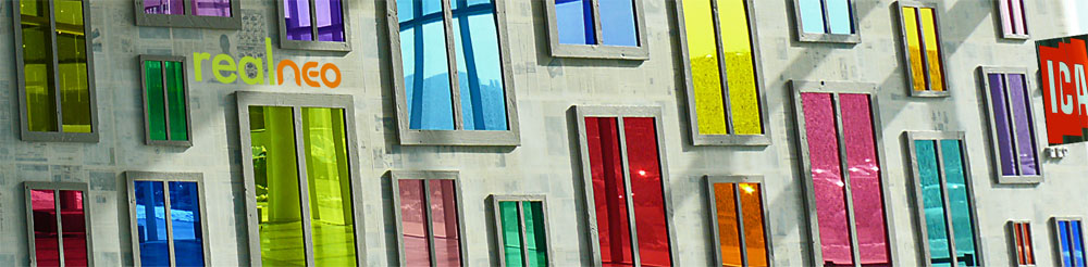 institute of contemporary art boston massachusetts lobby colored glass panels