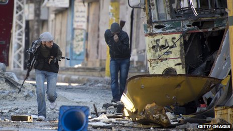 Syria street fighting Getty Images