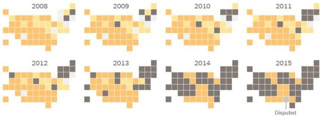 Marriage Equality before US Supreme Court map graphic