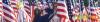 Memorial Day flags and photographers