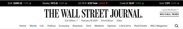 READ - the WALL STREET JOURNAL