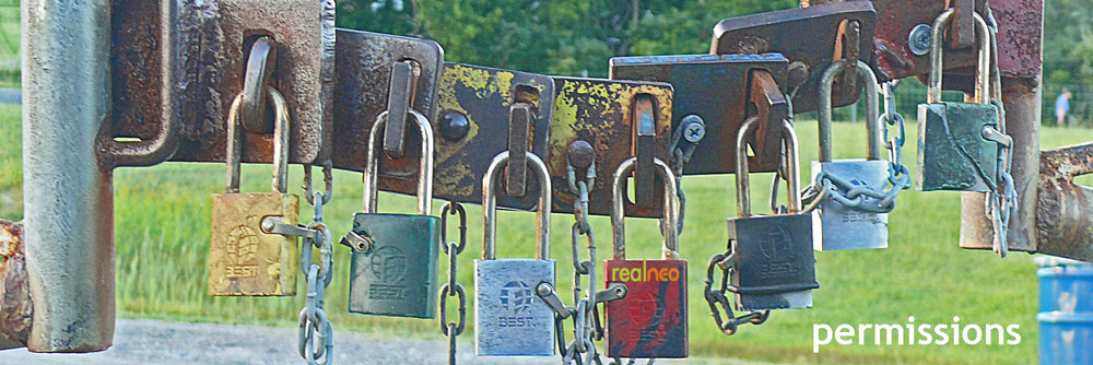 locks on gate from service plaza to NY Turnpike route 90 image jeff buster 2010