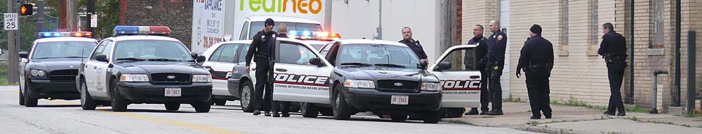 looking for shell casings in Cleveland 10.13.09 image jeff buster