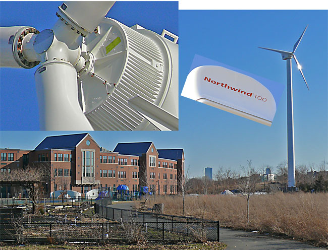 northwind wind turbine medford mcglynn massachusetts rigid hub